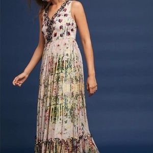 Anthropologie Cydney Tiered Maxi Dress